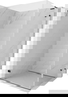 Mexen Lunar-B L levokotna kabina za prhanje 95 x 90 cm, prozorna, črna - 832L-095-090-70-00-L