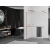 Mexen Kioto+ mampara de ducha con estante Walk-in 110 x 200 cm, escarcha, oro rosa - 800-110-121-60-30