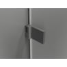 Mexen Lunar-B L cabine de douche pivotante gauche 90 x 70 cm, transparent, gun métal - 832L-090-070-95-00-L
