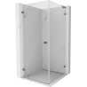 Mexen Lunar-B L dušinurk, vasak avatav uks 80 x 80 cm, läbipaistev, gun metal - 832L-080-080-95-00-L