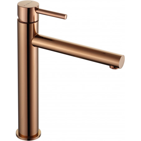 Mexen Elba torneira alta de lavatório, ouro rosa - 74110-60