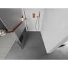 Mexen Kioto+ Duschwand mit Regal Walk-in 90 x 200 cm, transparent/matt, Roségold - 800-090-121-60-35