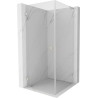 Mexen Lunar-B L kabina prysznicowa uchylna lewa 90 x 90 cm, transparent, nikiel szczotkowany- 832L-090-090-97-00-L