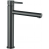 Mexen Elba grifo alto para lavabo, gris cañón cepillado - 74110-66