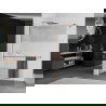 Mexen Kioto+ douchewand met plank Walk-in 120 x 200 cm, transparant/matglas, roze goud - 800-120-121-60-35