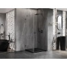 Mexen Lunar-B dušinurk, parempoolne 80 x 80 cm, läbipaistev, gun metal - 832-080-080-95-00-P