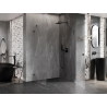 Mexen Lunar-B dušinurk, pööratav parem, 95 x 80 cm, läbipaistev, gun metal - 832-095-080-95-00-P