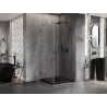 Mexen Lunar-B Duschkabine schwenkbar rechts 90 x 90 cm, transparent, Gunmetal - 832-090-090-95-00-P