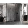 Mexen Lunar-B Duschkabine schwenkbar rechts 90 x 90 cm, transparent, Gunmetal - 832-090-090-95-00-P
