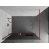Mexen Kioto+ dušisein riiuliga Walk-in 90 x 200 cm, grafiit, roosa kuld - 800-090-121-60-40