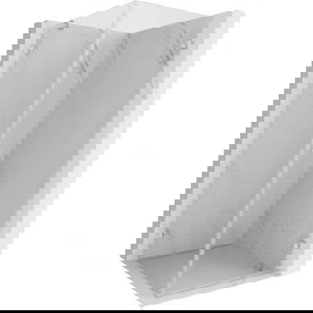 Mexen Lunar-B rechte openslaande douchecabine 70 x 70 cm, transparant, geborsteld nikkel - 832-070-070-97-00-P