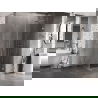 Mexen Lunar-B Duschkabine rechte Schwenktür 70 x 70 cm, transparent, gebürstetes Nickel - 832-070-070-97-00-P