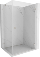 Mexen Lunar-B right hinged shower cabin 95 x 80 cm, transparent, brushed nickel - 832-095-080-97-00-P