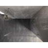 Mexen Lunar-B dušinurk, parempoolne, 100 x 80 cm, läbipaistev, harjatud nikkel - 832-100-080-97-00-P
