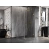 Mexen Lunar-B L shower enclosure hinged right 100 x 100 cm, transparent, gold - 832L-100-100-50-00-P