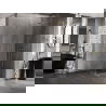 Mexen Lunar-B L Duschkabine, schwenkbar, rechts, 70 x 70 cm, transparent, gebürstetes Gold - 832L-070-070-55-00-P