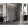 Mexen Lunar-B L cabine de douche pivotante droite 75 x 70 cm, transparente, or brossé - 832L-075-070-55-00-P
