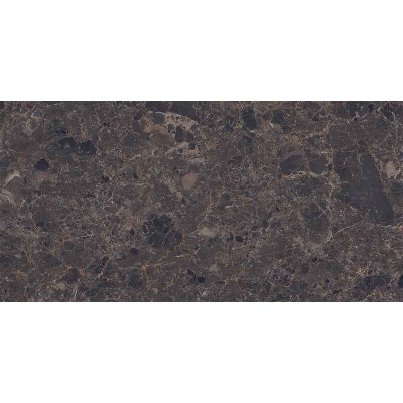 Mexen Slik Emperador Brown Glazed Rectified Porcelain G1, Floor-Wall Tile 120 x 60 cm, High Gloss - TL207-120-060-00