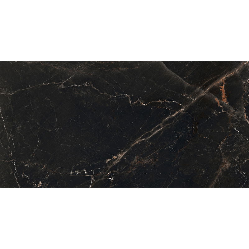 Mexen Marquino Black glasiertes Steinzeug rek. G1, Boden-Wandfliese 120 x 60 cm, Hochglanz - TL214-120-060-00