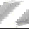 Mexen Lunar-B L, rechts openslaande douchecabine 80 x 80 cm, transparant, geborsteld goud - 832L-080-080-55-00-P