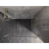 Mexen Lunar-B L right hinged shower cabin 100 x 80 cm, transparent, brushed gold - 832L-100-080-55-00-P
