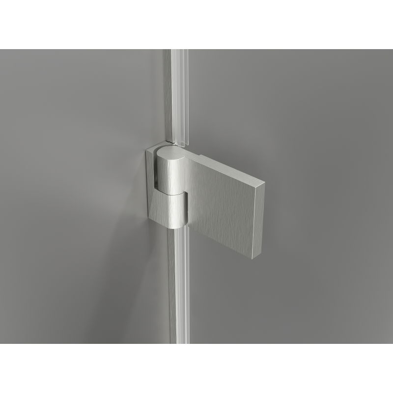 Mexen Lunar-B L cabine de douche à charnière droite 100 x 70 cm, transparent, nickel brossé - 832L-100-070-97-00-P