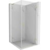 Mexen Lunar-B L cabine de douche pivotante droite 90 x 90 cm, transparent, or brossé - 832L-090-090-55-00-P