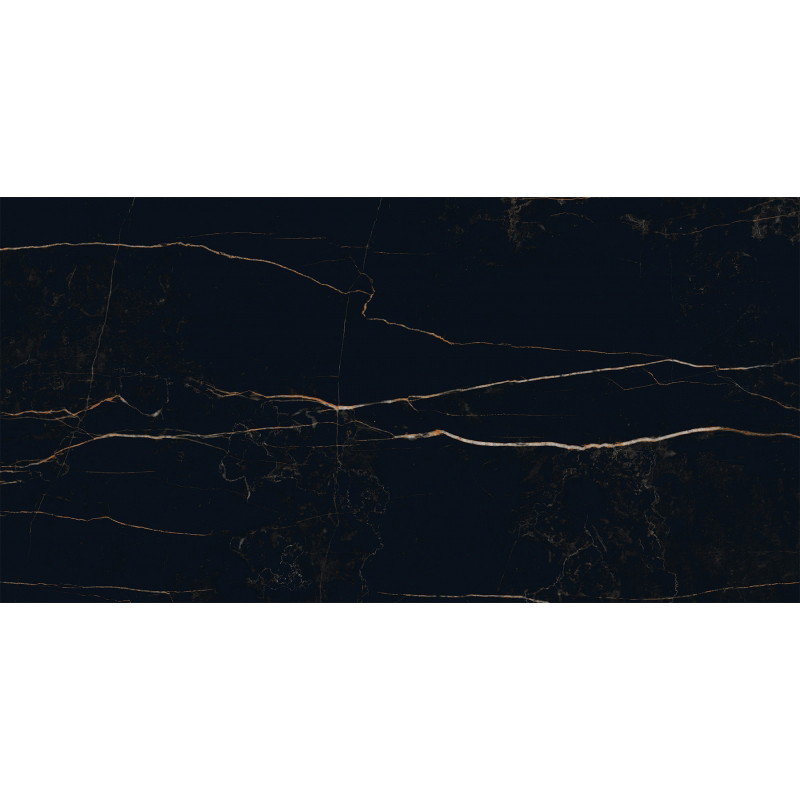 Mexen Flamingo Black gres szkliwiony rekt. G1, płytka podłogowo-ścienna 120 x 60 cm, wysoki połysk - TL215-120-060-00