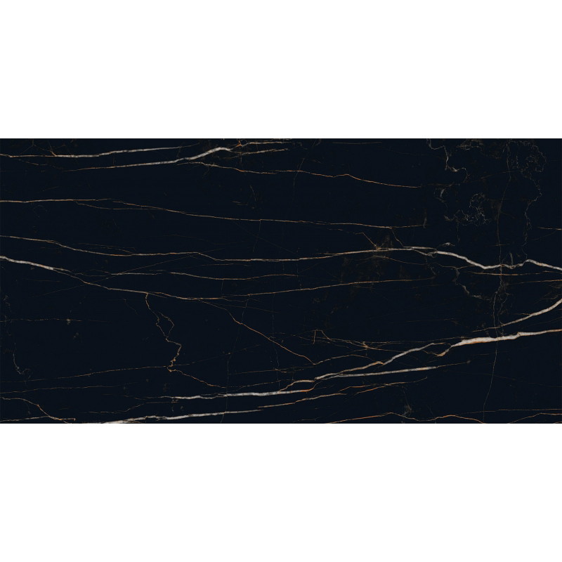 Mexen Flamingo Black gres szkliwiony rekt. G1, płytka podłogowo-ścienna 120 x 60 cm, wysoki połysk - TL215-120-060-00