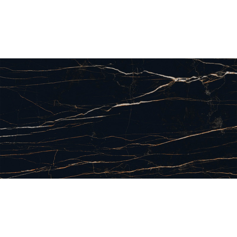 Mexen Flamingo Black gres szkliwiony rekt. G1, płytka podłogowo-ścienna 120 x 60 cm, wysoki połysk - TL215-120-060-00