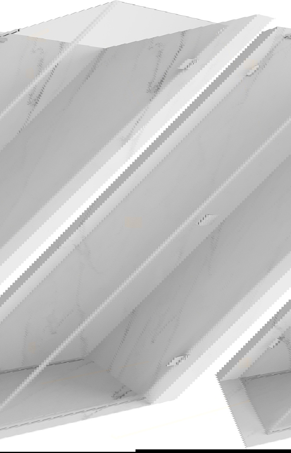 Mexen Lunar-B L kabina prysznicowa uchylna prawa 90 x 90 cm, transparent, nikiel szczotkowany - 832L-090-090-97-00-P