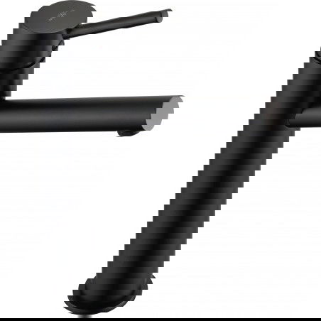 Mexen Eri grifo de lavabo alto, negro - 74210-70