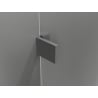 Mexen Lunar-B L cabine de douche pivotante droite 70 x 70 cm, transparent, gun métal - 832L-070-070-95-00-P