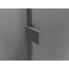 Mexen Lunar-B L cabine de douche pivotante droite 70 x 70 cm, transparent, gun métal - 832L-070-070-95-00-P