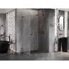Mexen Lunar-B L cabine de douche battante droite 100 x 70 cm, transparent, or rose - 832L-100-070-60-00-P