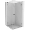 Mexen Lunar-B L dušinurk, parempoolne, 80 x 80 cm, läbipaistev, gun metal - 832L-080-080-95-00-P