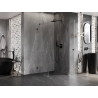 Mexen Lunar-B L dušinurk, parempoolne, 80 x 80 cm, läbipaistev, gun metal - 832L-080-080-95-00-P