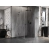 Mexen Lunar-B L dušinurk, parempoolne, 80 x 80 cm, läbipaistev, gun metal - 832L-080-080-95-00-P