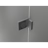 Mexen Lunar-B L cabine de douche pivotante droite 100 x 100 cm, transparent, gun metal - 832L-100-100-95-00-P