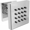 Mexen Cube rociador lateral de superficie, cromado - 79360-00