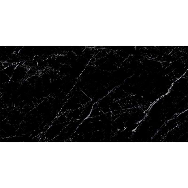 Mexen Simba Black gres szkliwiony rekt. G1, płytka podłogowo-ścienna 120 x 60 cm, wysoki połysk - TL210-120-060-00
