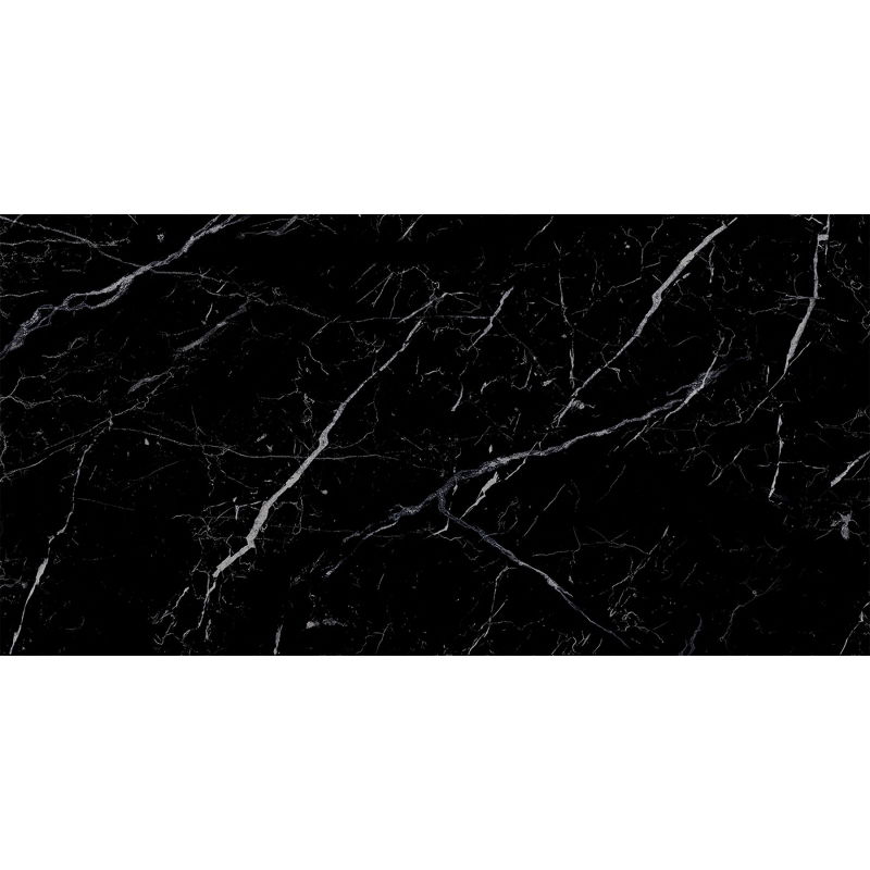 Mexen Simba Black glazed rectified G1 floor and wall tile 120 x 60 cm, high gloss - TL210-120-060-00