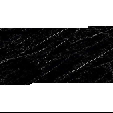 Mexen Simba Black glazed rectified G1 floor and wall tile 120 x 60 cm, high gloss - TL210-120-060-00
