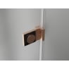Mexen Lunar-B L cabine de douche pivotante droite 95 x 80 cm, transparent, cuivre brossé - 832L-095-080-65-00-P
