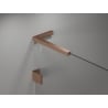 Mexen Lunar-B L cabine de douche pivotante droite 95 x 80 cm, transparent, cuivre brossé - 832L-095-080-65-00-P