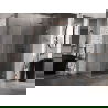Mexen Lunar-B L Duschkabine schwenkbar rechts 100 x 80 cm, transparent, gebürstetes Kupfer - 832L-100-080-65-00-P