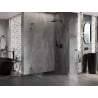 Mexen Lunar-B L hinged shower enclosure right 95 x 80 cm, transparent, brushed gun gray - 832L-095-080-66-00-P