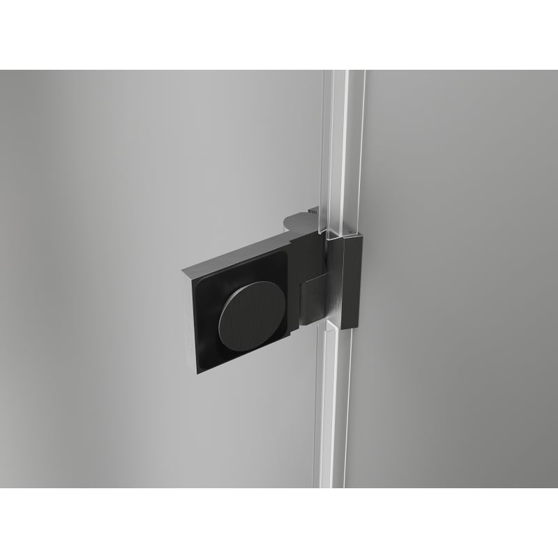 Mexen Lunar-B L kabina prysznicowa uchylna prawa 100 x 80 cm, transparent, gun gray szczotkowany - 832L-100-080-66-00-P