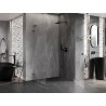 Mexen Lunar-B L avatav dušikabiin, parempoolne 100 x 80 cm, läbipaistev, harjatud gun gray - 832L-100-080-66-00-P