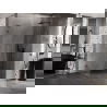 Mexen Lunar-B L Duschkabine mit rechtsdrehender Tür 100 x 80 cm, transparent, gebürstetes Gun Gray - 832L-100-080-66-00-P